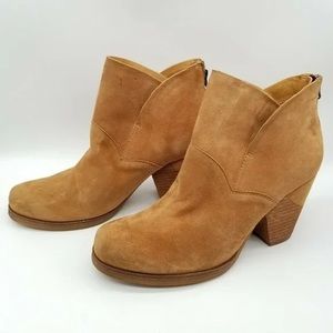 Tan Suede Booties